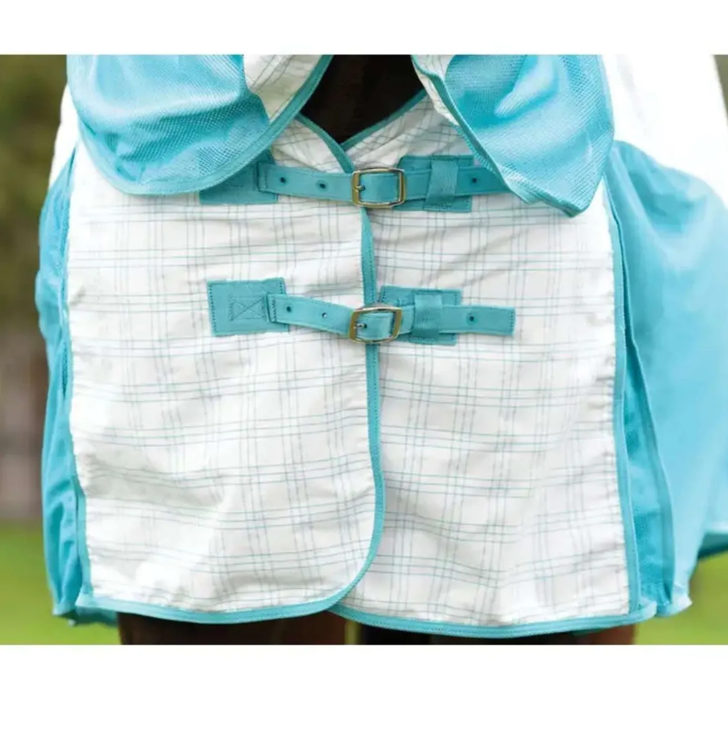 WeatherBeeta Cooler Cotton Airstream II Detach-A-Neck White/Mint