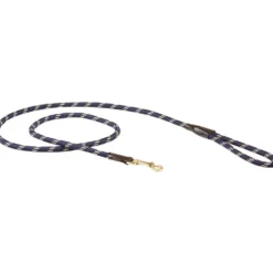 WeatherBeeta Dog Lead Rope Leather Navy/Brown
