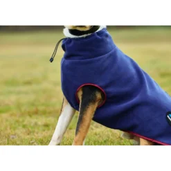 WeatherBeeta Hondendeken ComFiTec Fleece Zip Navy/Burgundy