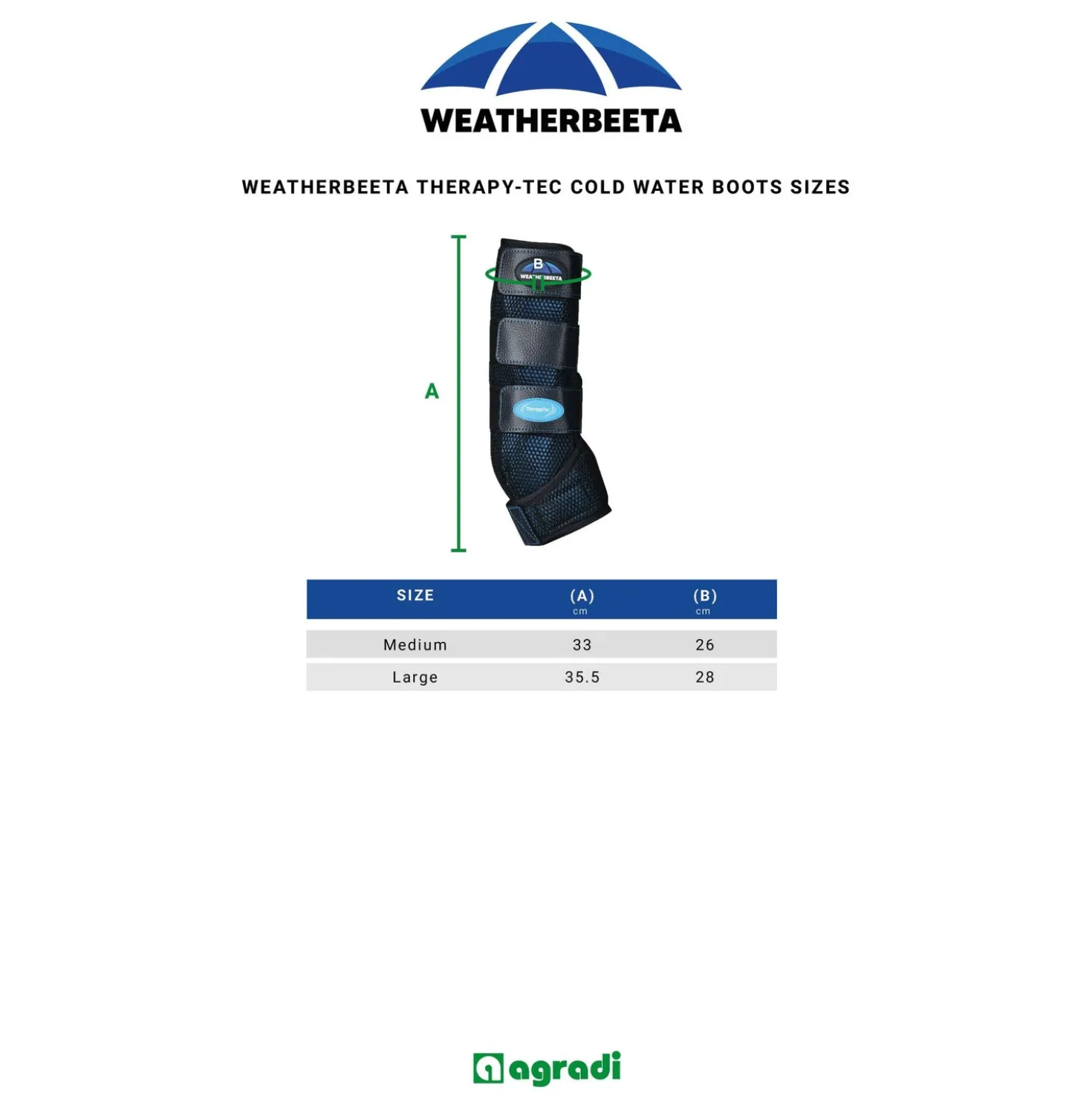 WeatherBeeta Ice Boots Therapy-Tec Cold Water Zwart/Blauw