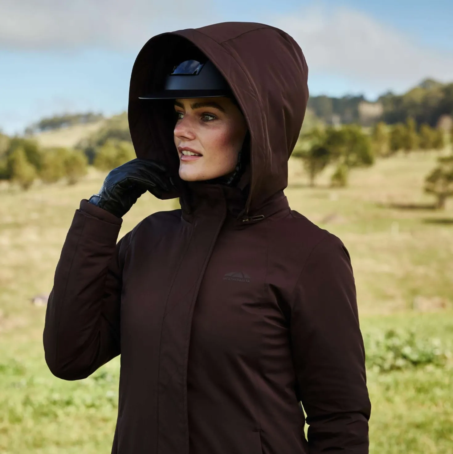 WeatherBeeta Lange Jas Protect Waterproof Insulated Longline Espresso
