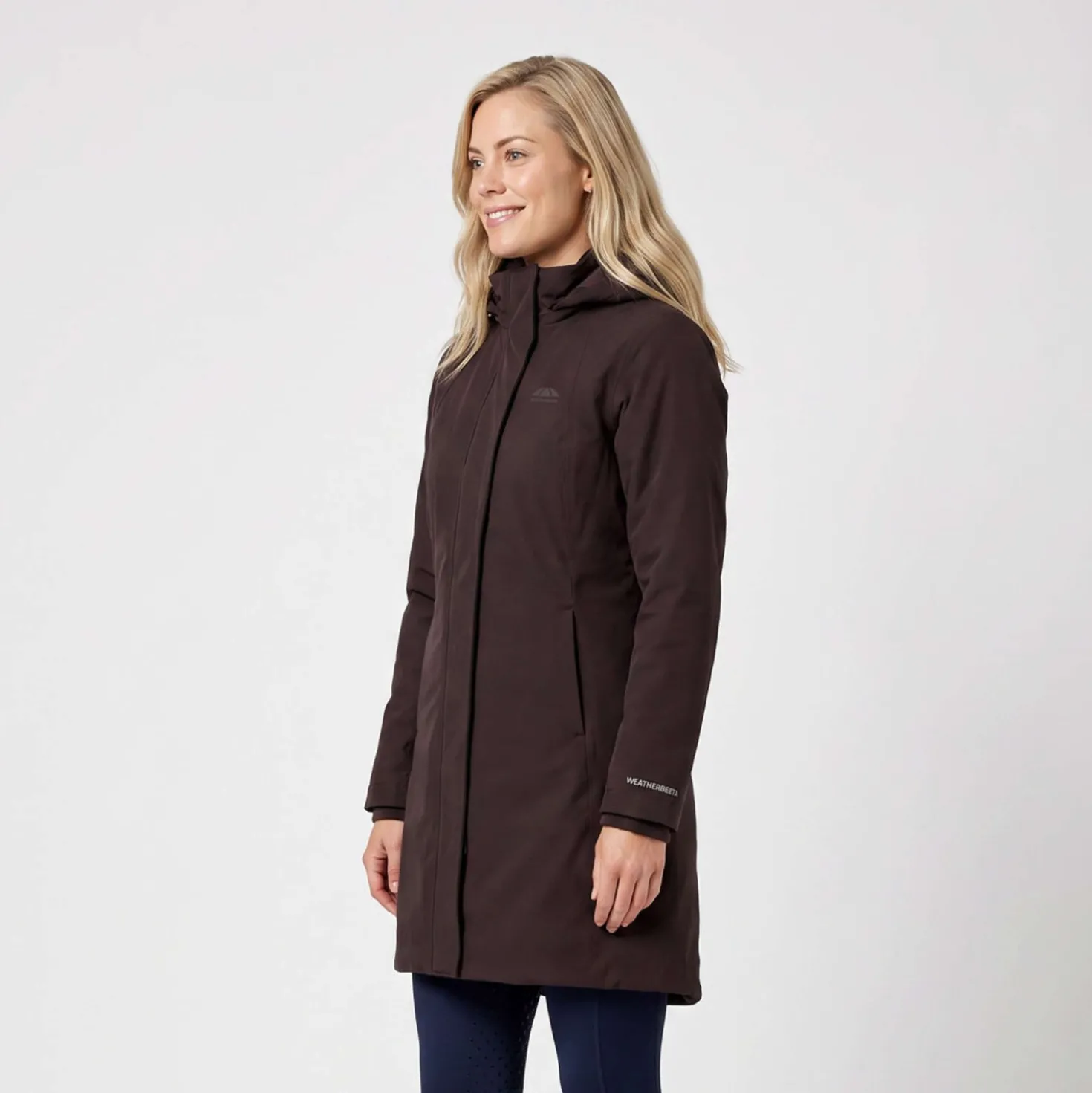 WeatherBeeta Lange Jas Protect Waterproof Insulated Longline Espresso