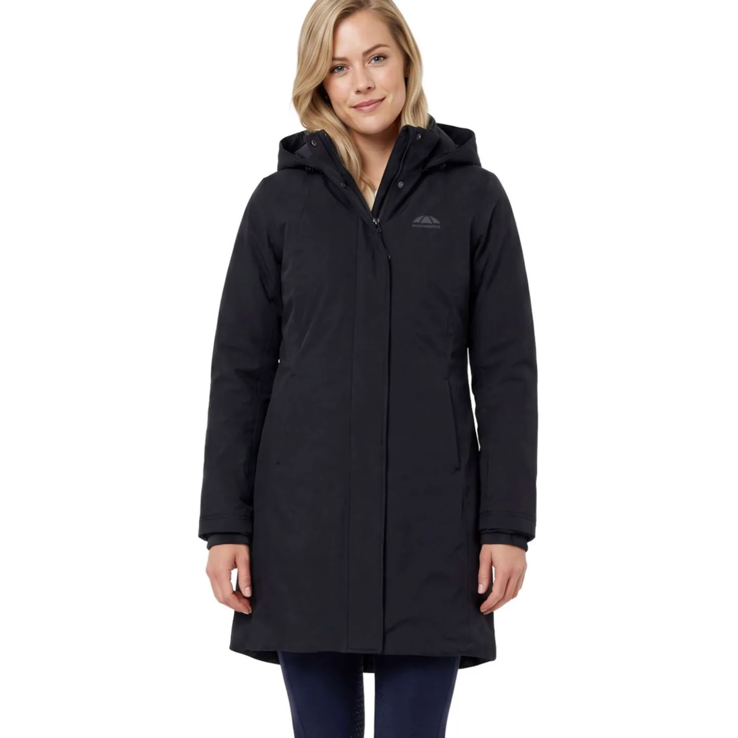WeatherBeeta Lange Jas Protect Waterproof Insulated Longline Zwart
