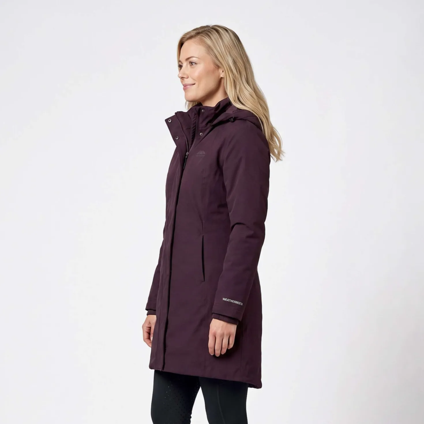 WeatherBeeta Lange Jas Protect Waterproof Insulated Longline Blackberry