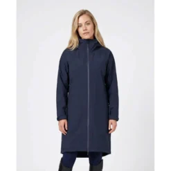 WeatherBeeta Lange Jas Spectator Waterproof Fleece Lined Navy
