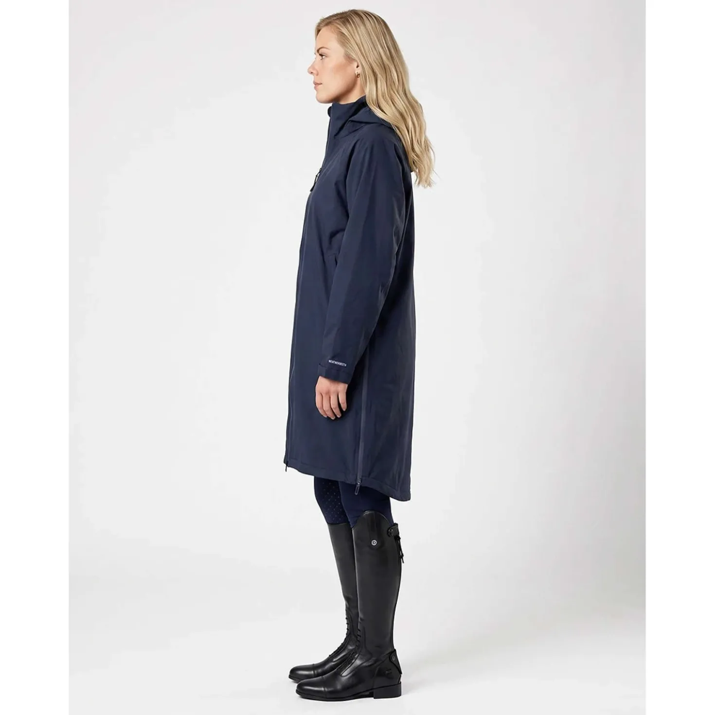 WeatherBeeta Lange Jas Spectator Waterproof Fleece Lined Navy