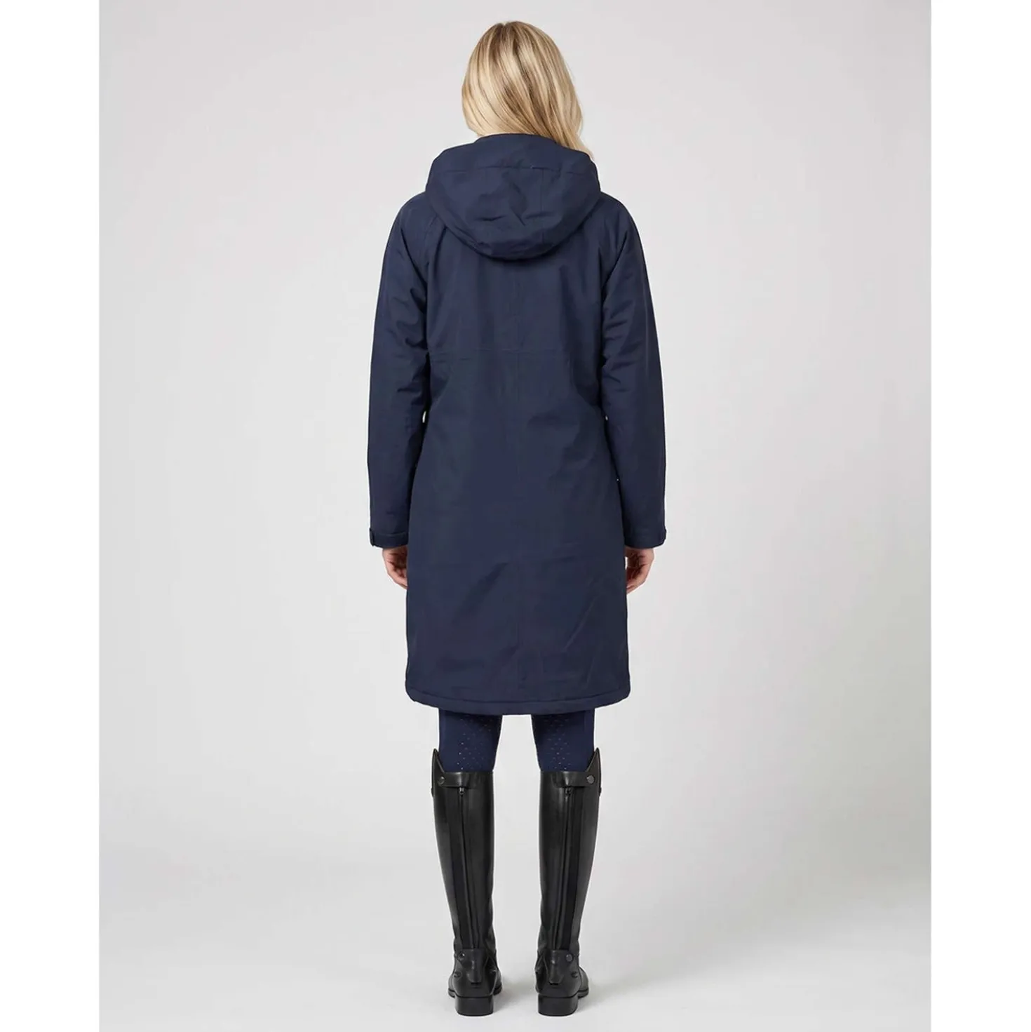 WeatherBeeta Lange Jas Spectator Waterproof Fleece Lined Navy