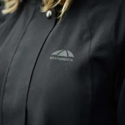 WeatherBeeta Lange Jas Windbreaker Reflective Longline Zwart