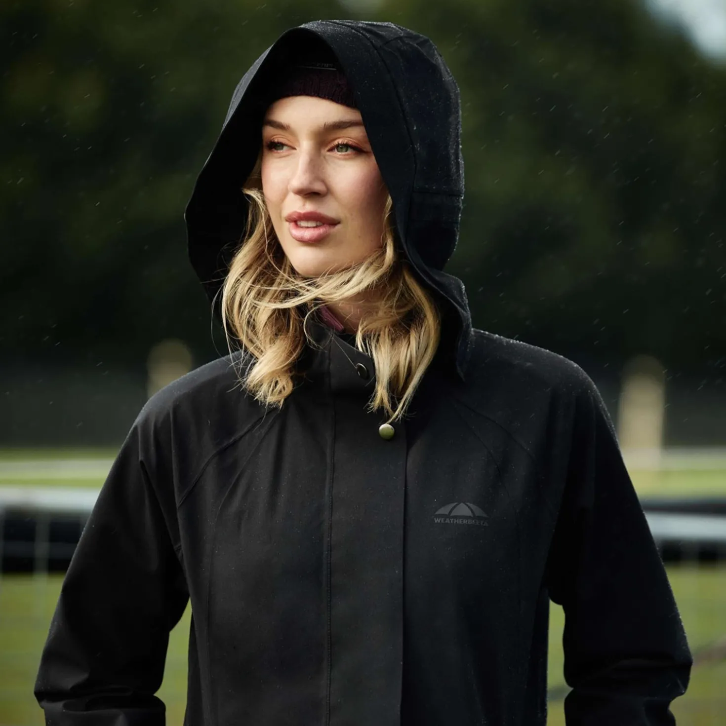WeatherBeeta Lange Jas Windbreaker Reflective Longline Zwart