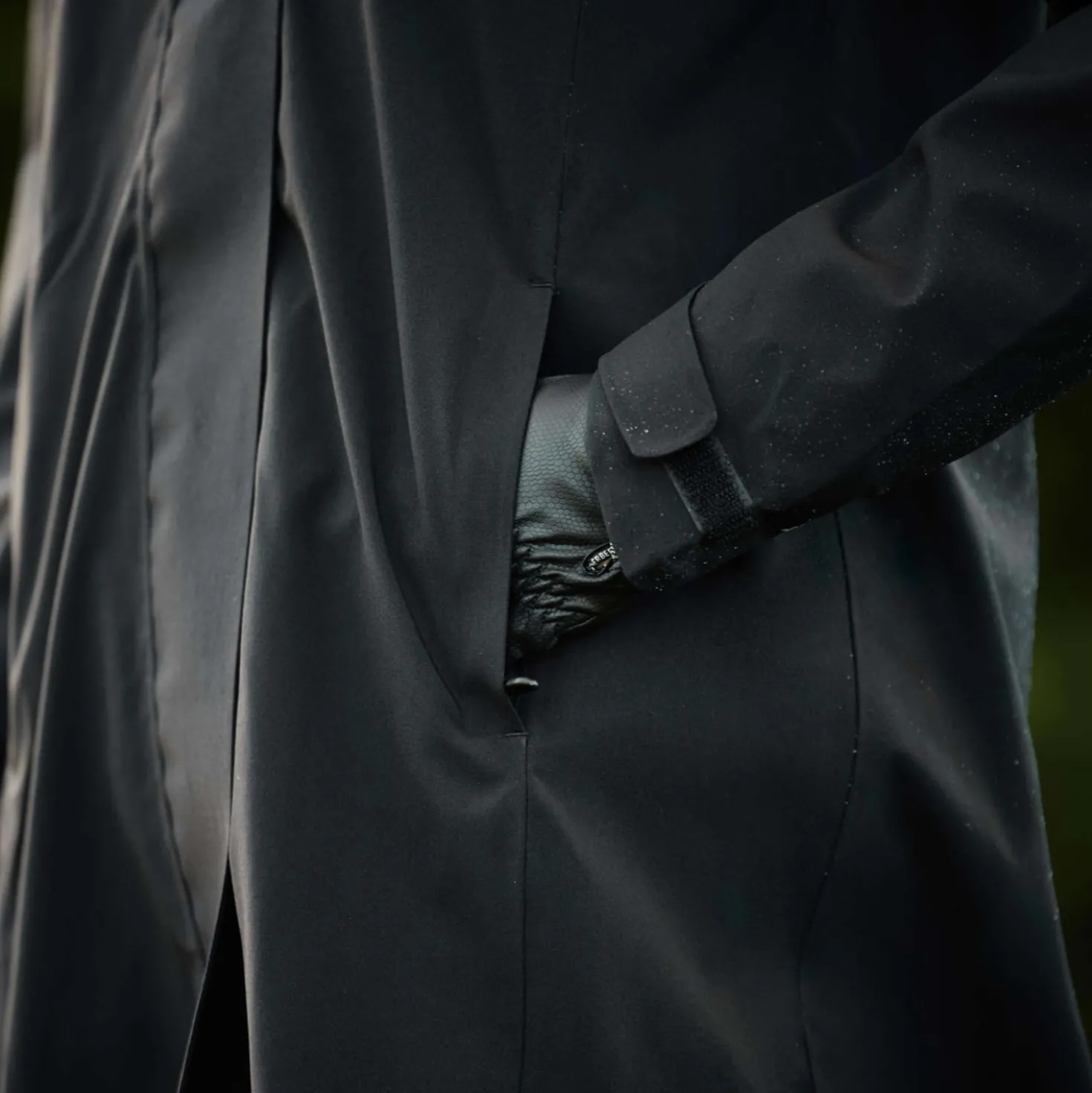 WeatherBeeta Lange Jas Windbreaker Reflective Longline Zwart