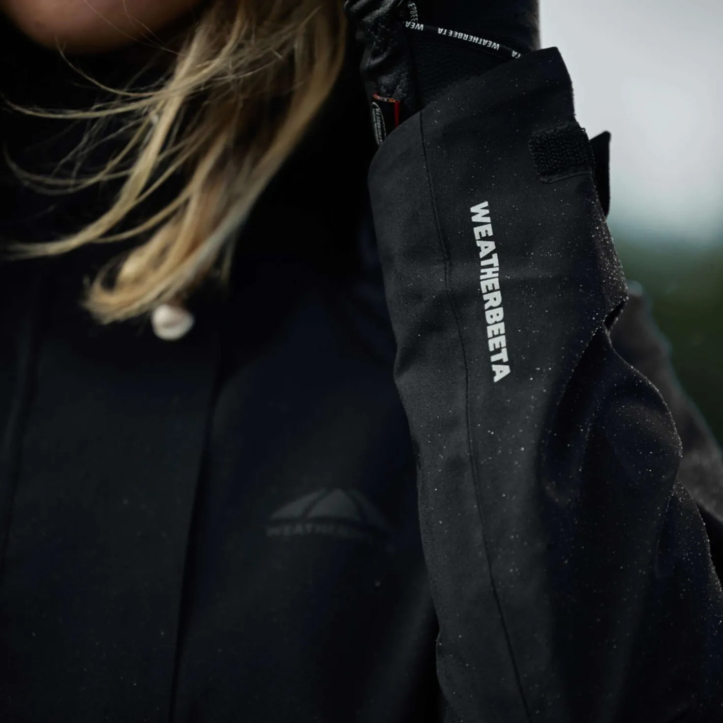 WeatherBeeta Lange Jas Windbreaker Reflective Longline Zwart