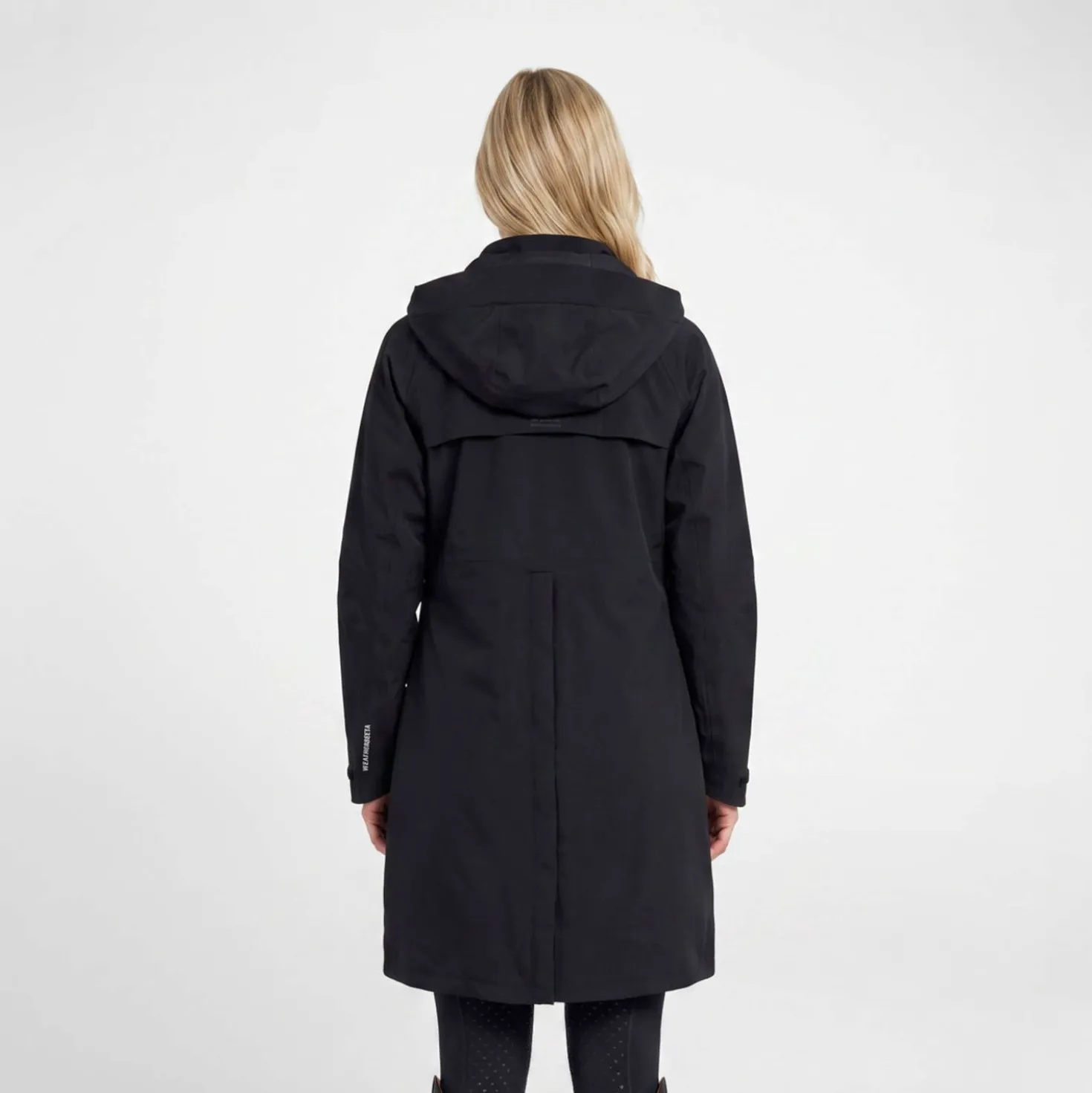 WeatherBeeta Lange Jas Windbreaker Reflective Longline Zwart