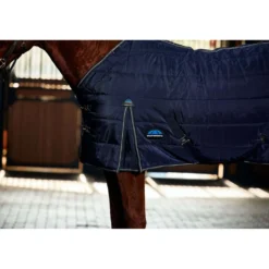 WeatherBeeta Staldeken ComFiTec PP Channel Quilt Detach-A-Neck 220g Navy/Charcoal