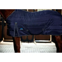WeatherBeeta Staldeken ComFiTec PP Channel Quilt Detach-A-Neck 220g Navy/Charcoal