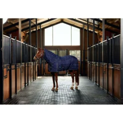 WeatherBeeta Staldeken ComFiTec PP Channel Quilt Detach-A-Neck 220g Navy/Charcoal