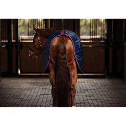 WeatherBeeta Staldeken ComFiTec 210D Channel Quilt Standard Neck 100g Navy/Burgundy