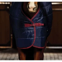 WeatherBeeta Staldeken ComFiTec 210D Channel Quilt Standard Neck 100g Navy/Burgundy