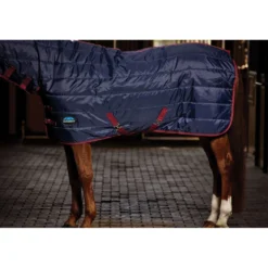 WeatherBeeta Staldeken ComFiTec 210D Channel Quilt Combo Neck 220g Navy/Burgundy