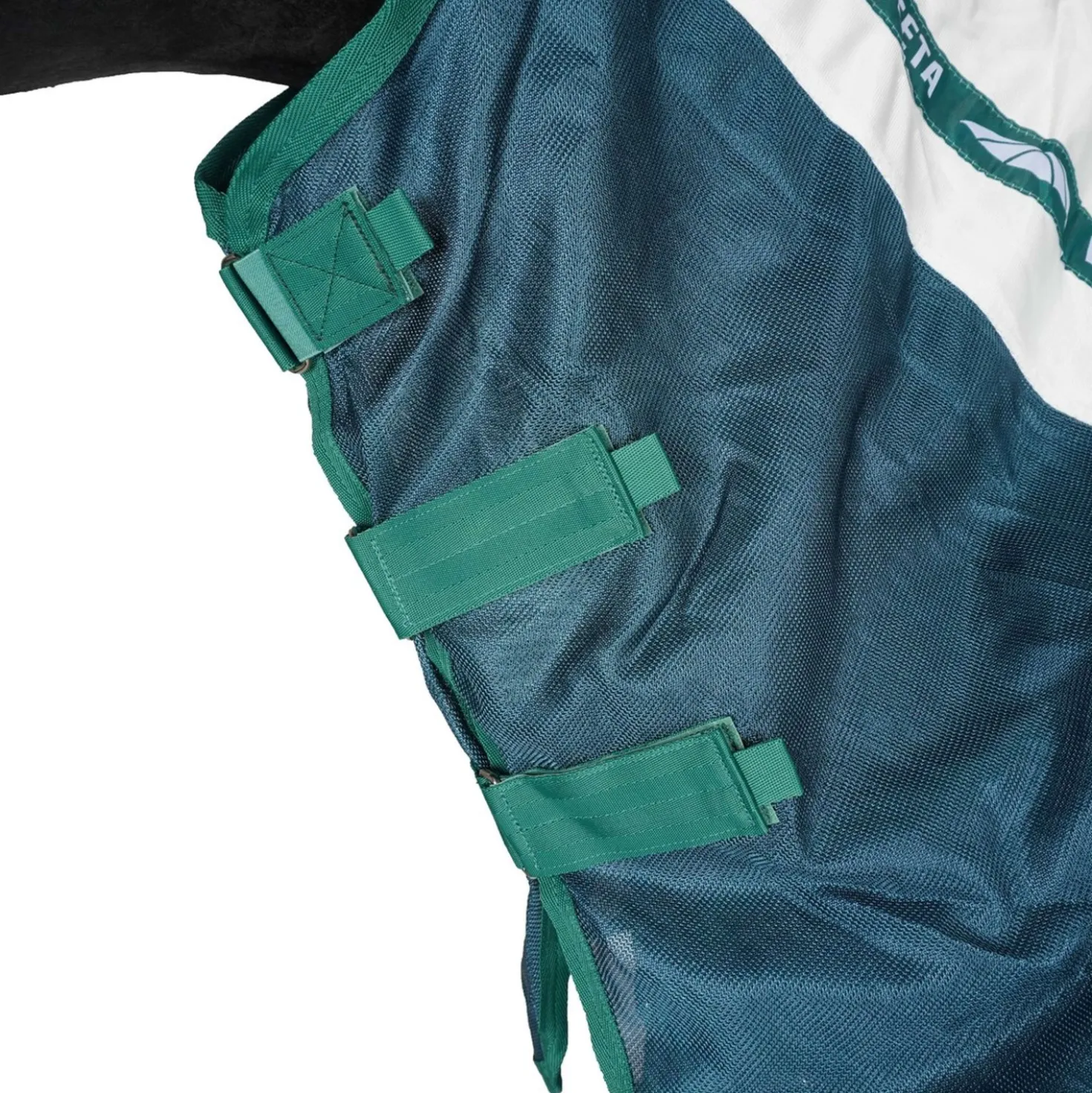 WeatherBeeta Vliegendeken ComFiTec Green-Tec Airflow Mesh Combo Neck White/Dragonfly Blue