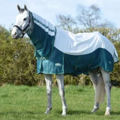 WeatherBeeta Vliegendeken ComFiTec Green-Tec Airflow Mesh Combo Neck White/Dragonfly Blue
