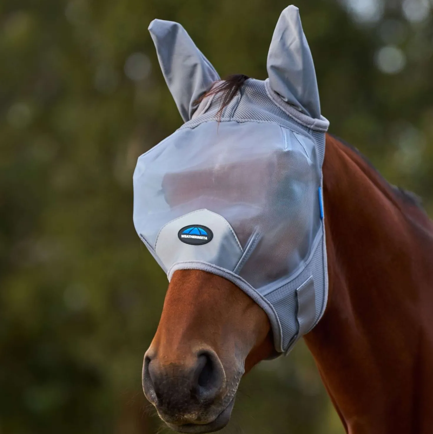 WeatherBeeta Vliegenmasker ComFiTec Fine met Oren Grijs