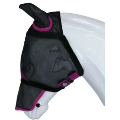 WeatherBeeta Vliegenmasker ComFiTec Deluxe Durable Mesh met Oren en Neus Zwart/Paars