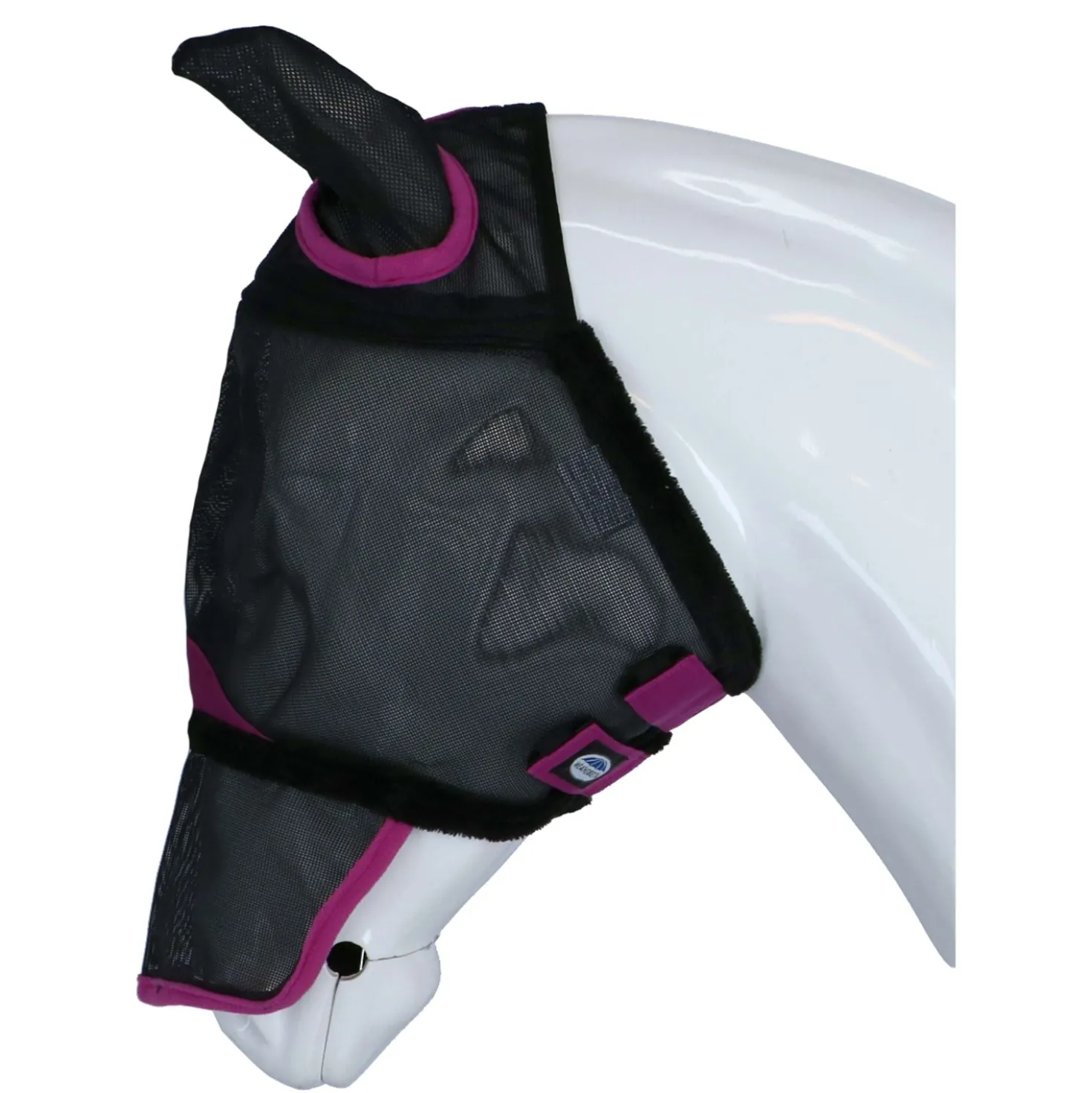 WeatherBeeta Vliegenmasker ComFiTec Deluxe Durable Mesh met Oren en Neus Zwart/Paars