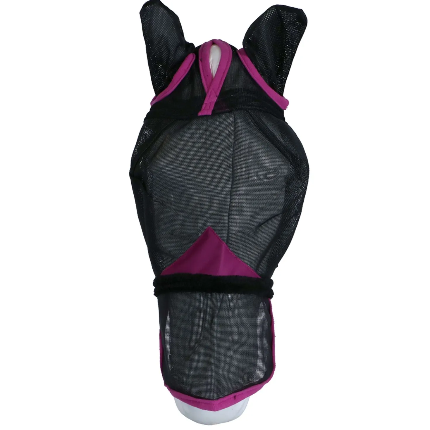 WeatherBeeta Vliegenmasker ComFiTec Deluxe Durable Mesh met Oren en Neus Zwart/Paars