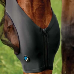 WeatherBeeta Vliegenmasker ComFiTec Deluxe Stretch met Oren Zwart/Zwart