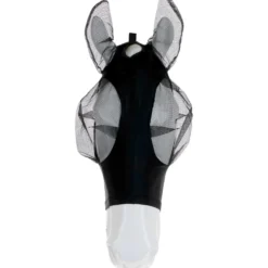 WeatherBeeta Vliegenmasker Deluxe Stretch Bug met Oren Zwart