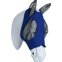 WeatherBeeta Vliegenmasker Deluxe Stretch Bug met Oren Royal Blauw/Zwart