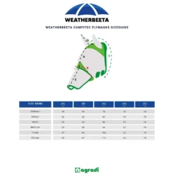 WeatherBeeta Vliegenmasker ComFiTec Double Dart Deluxe met Oren en Neus Zwart