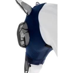WeatherBeeta Vliegenmasker ComFiTec Luxe Bug Eye Saver met Oren en Neus Navy/Zwart