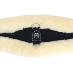 Werner Christ Dressuursingel Anatomic met Bont Zwart/Naturel