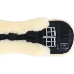 Werner Christ Dressuursingel Anatomic met Bont Zwart/Naturel