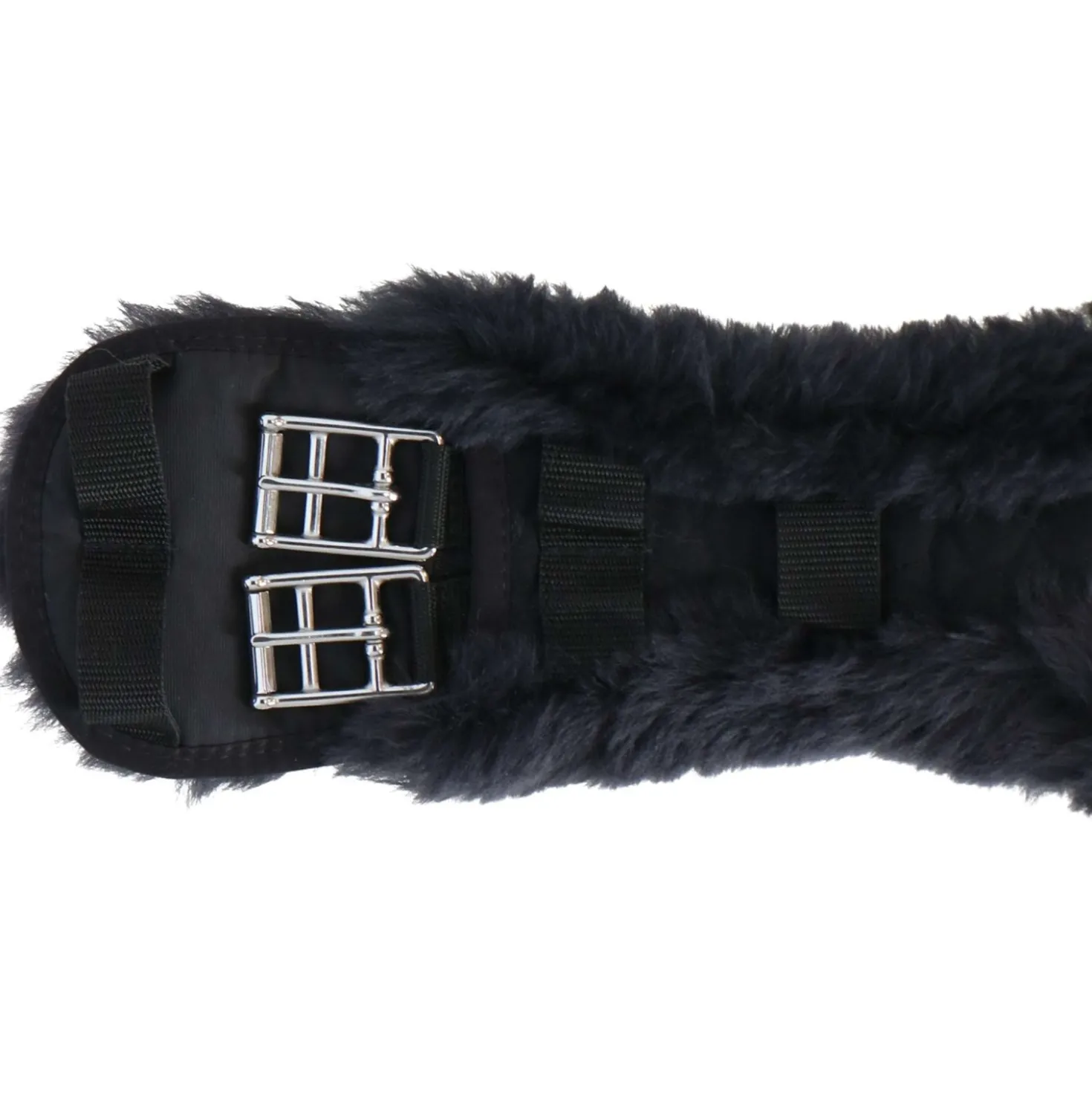 Werner Christ Dressuursingel Anatomic met Bont Zwart/Antraciet