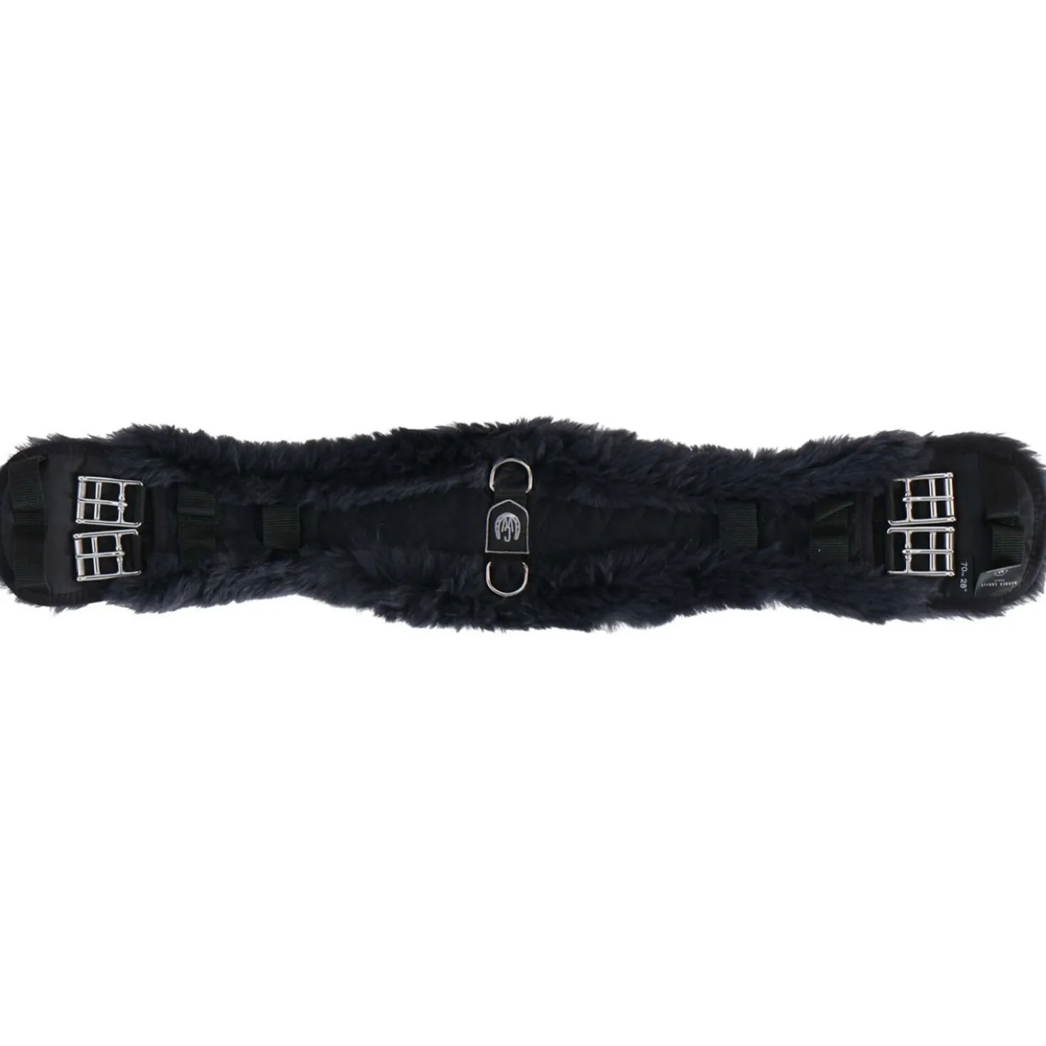 Werner Christ Dressuursingel Anatomic met Bont Zwart/Antraciet