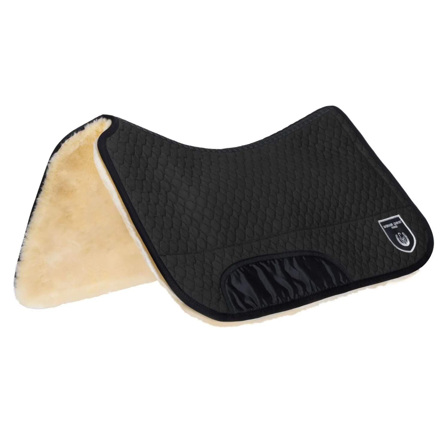 Werner Christ Westernpad Sheepskin 20mm Zwart/Naturel