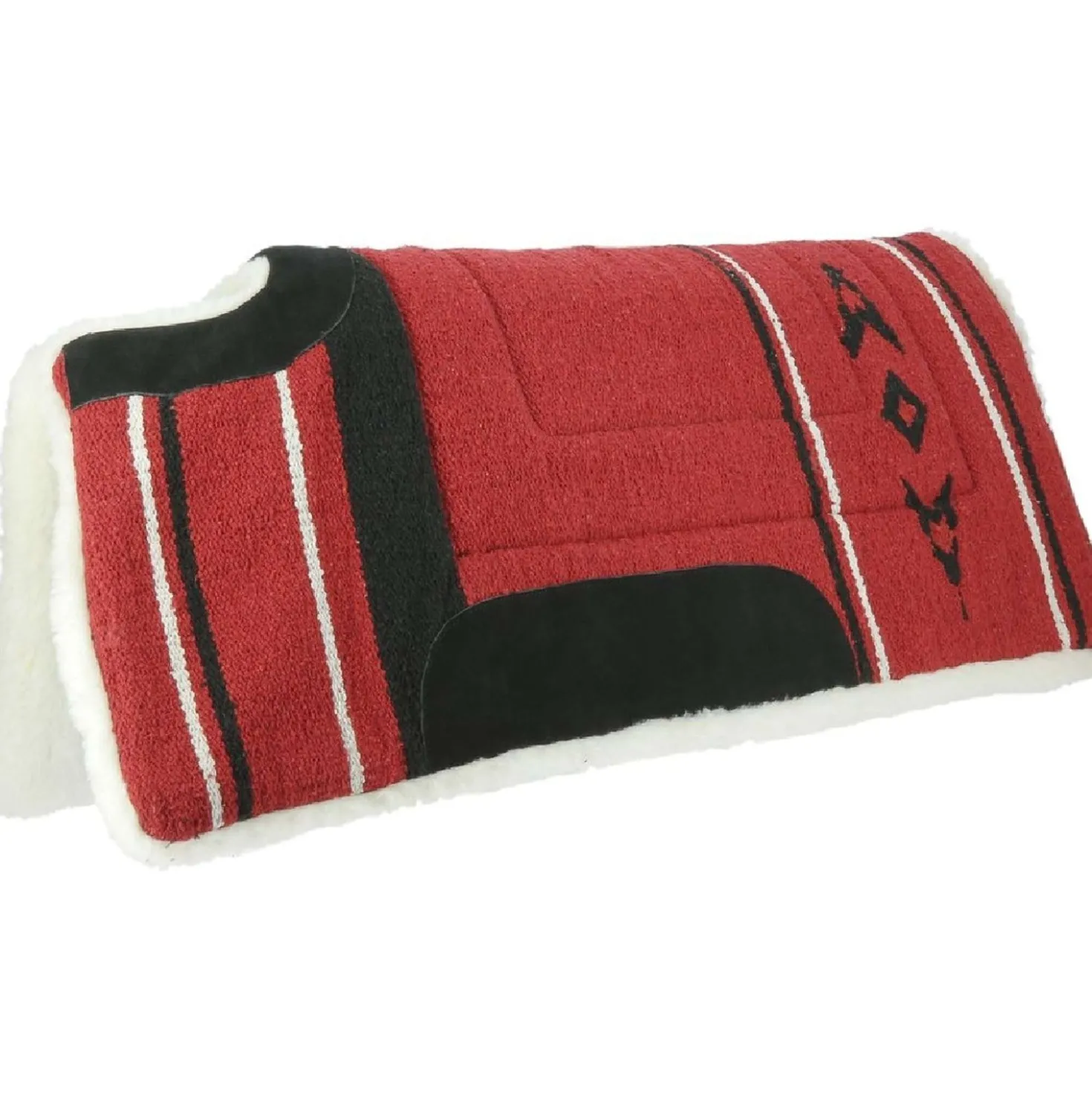 Westride Zadelpad Navajo met Schoftuitsparing Rood