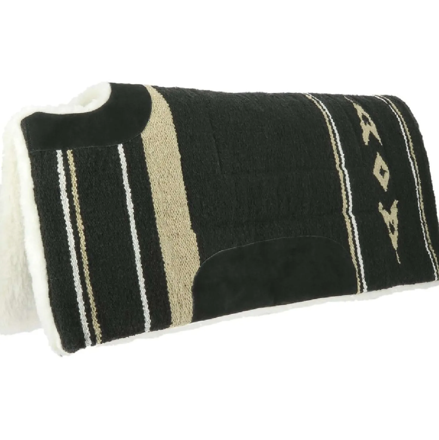 Westride Zadelpad Navajo met Schoftuitsparing Zwart