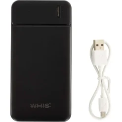 WHIS Powerbank Fast Charge Zwart