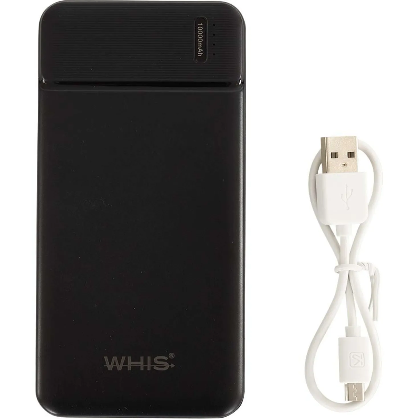 WHIS Powerbank Fast Charge Zwart