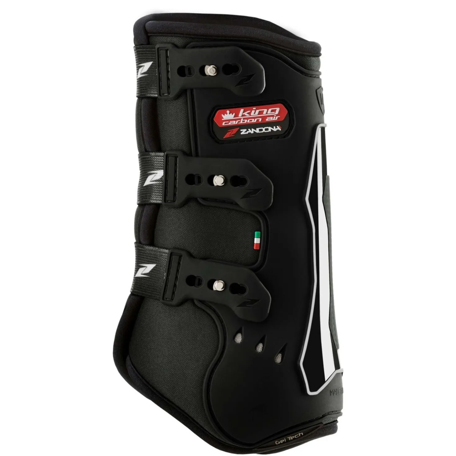 Zandona Beenbeschermers King Carbon Air Front Zwart